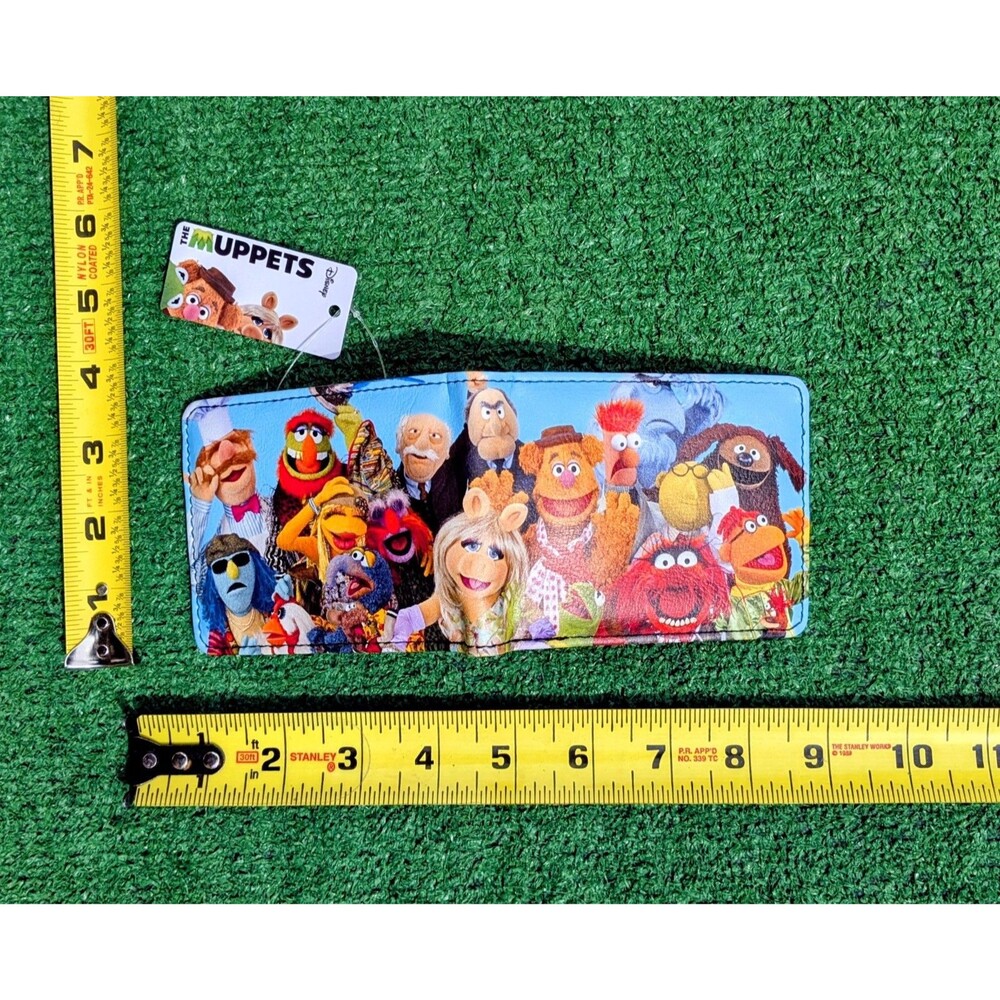 The Muppets Vegan Leather Buckle-Down Disney Character Pose Bi-Fold Wallet NWT